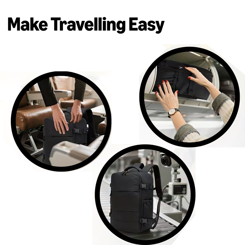 Travel Luggage Vacuum Compression Backpack 30L