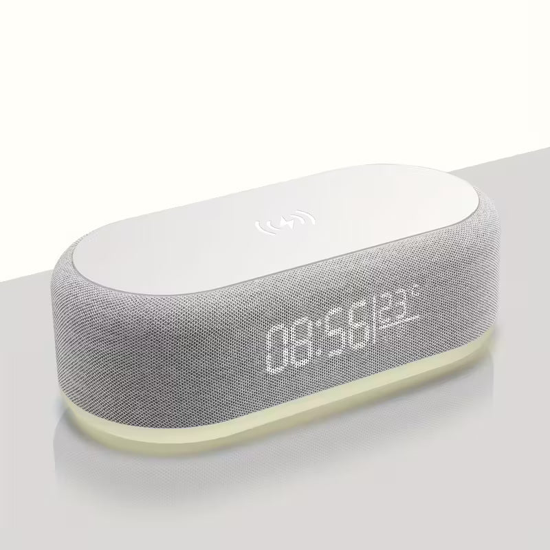 Wireless Charger with Night Light & Clock