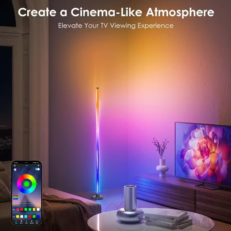 Smart RGB IC LED Corner Floor Lamp